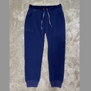 FIGS Zamora Jogger Scrub Pants (Navy Blue, Size Medium Regular)